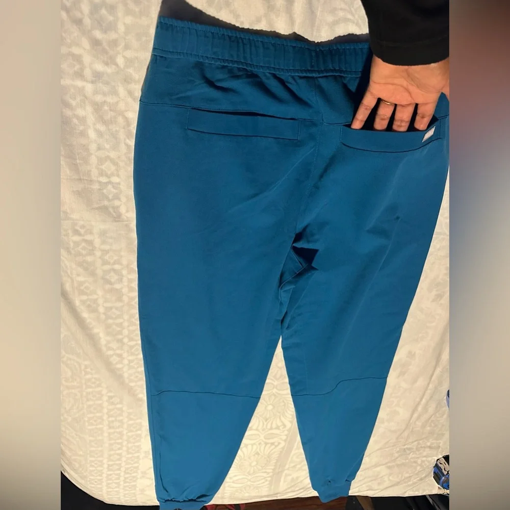 Figs Teal Scrub Mens joggers Set size top XS pants S